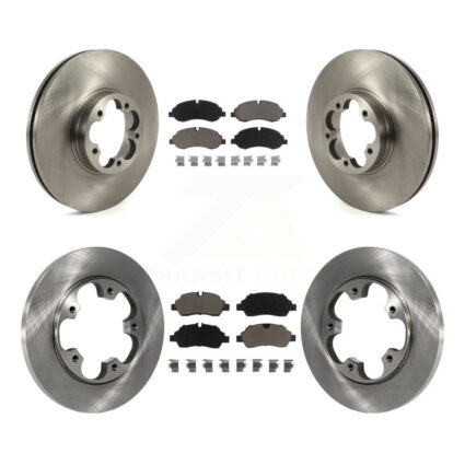 Front Rear Brake Rotor And Ceramic Pad Kit For 2016 Ford Transit-350 HD With 5 Lug Wheels K8C-101237