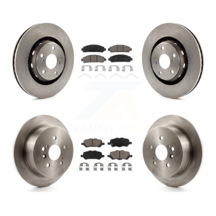 Front Rear Disc Brake Rotors And Ceramic Pads Kit For 2009-2016 Toyota Venza K8C-101238