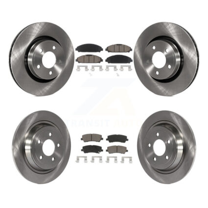 Front Rear Disc Brake Rotors And Ceramic Pads Kit For Ford Mustang V6 with 3.7L K8C-101246