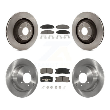 Front Rear Brake Rotors Ceramic Pad Kit For Dodge Caliber With 340mm Diameter Rotor K8C-101256