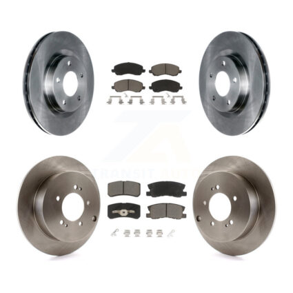 Front Rear Disc Brake Rotors And Ceramic Pads Kit For Mitsubishi Outlander K8C-101258