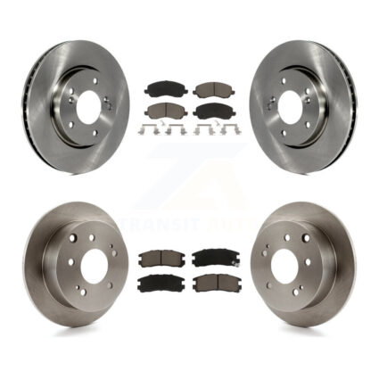 Front Rear Disc Brake Rotors And Ceramic Pads Kit For Mitsubishi Galant K8C-101261