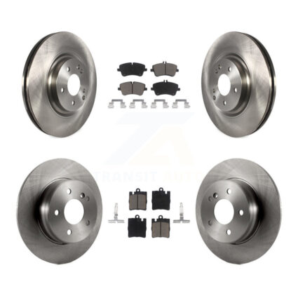 Front Rear Brake Rotor & Ceramic Pad Kit For 2004 Mercedes-Benz C320 Wagon/Coupe with RWD K8C-101270