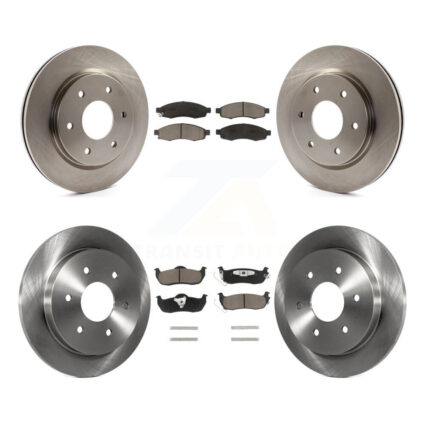 Front Rear Disc Brake Rotors And Ceramic Pads Kit For Nissan TITAN INFINITI QX56 Armada K8C-101276