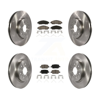 Front Rear Brake Rotors & Ceramic Pad Kit For Chevrolet Traverse GMC Acadia Buick Enclave K8C-101277