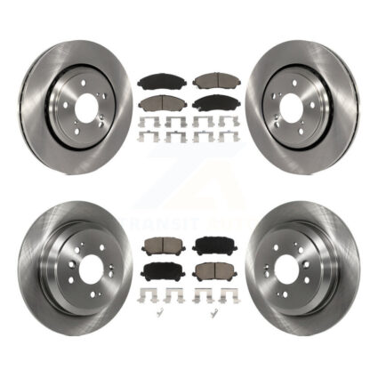 Front Rear Disc Brake Rotors And Ceramic Pads Kit For Honda Pilot Ridgeline K8C-101283