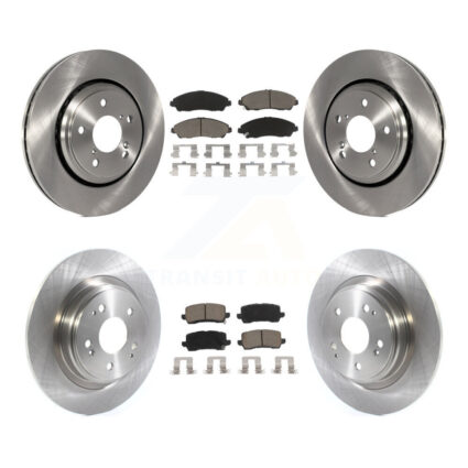 Front Rear Disc Brake Rotors And Ceramic Pads Kit For Acura MDX K8C-101285