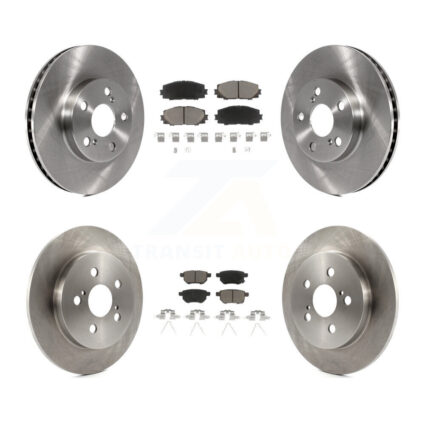 Front Rear Disc Brake Rotors And Ceramic Pads Kit For Toyota Prius Lexus CT200h Plug-In K8C-101286