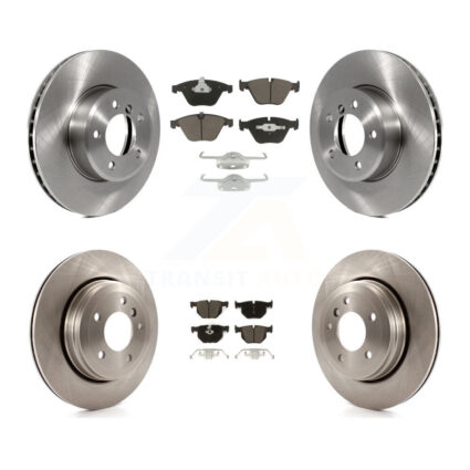 Front Rear Disc Brake Rotors And Ceramic Pads Kit For BMW 530i 525i 528i K8C-101289
