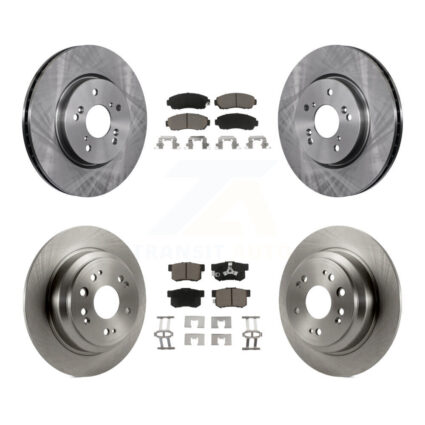 Front Rear Disc Brake Rotors And Ceramic Pads Kit For Honda Accord Crosstour K8C-101337