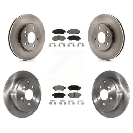 Front Rear Disc Brake Rotors And Ceramic Pads Kit For 2005-2010 Honda Odyssey K8C-101339
