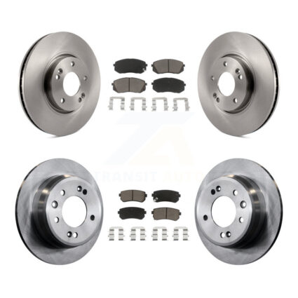 Front Rear Disc Brake Rotors And Ceramic Pads Kit For Hyundai Tucson Kia Sportage K8C-101341