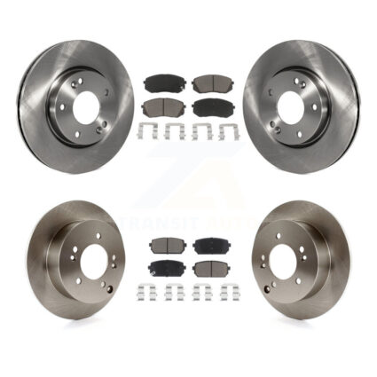 Front Rear Disc Brake Rotors And Ceramic Pads Kit For 2010-2012 Kia Rondo K8C-101342
