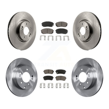 Front Rear Disc Brake Rotors And Ceramic Pads Kit For Hyundai Tucson Kia Cadenza K8C-101344