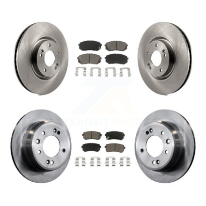 Front Rear Disc Brake Rotors And Ceramic Pads Kit For Hyundai Tucson K8C-101345