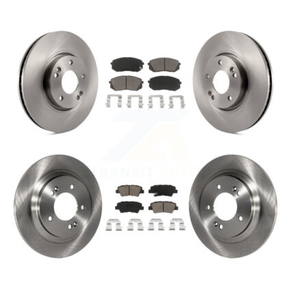 Front Rear Disc Brake Rotors And Ceramic Pads Kit For Kia Soul EV K8C-101348