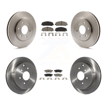 Front Rear Disc Brake Rotors And Ceramic Pads Kit For Suzuki Equator K8C-101355