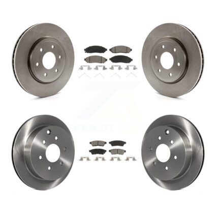 Front Rear Disc Brake Rotor And Ceramic Pad Kit For Nissan Frontier Xterra Suzuki Equator K8C-101356