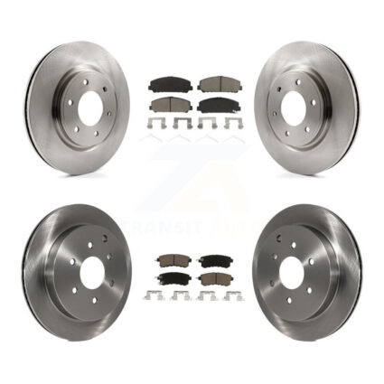 Front Rear Disc Brake Rotors And Ceramic Pads Kit For INFINITI QX80 Nissan Armada QX56 K8C-101357