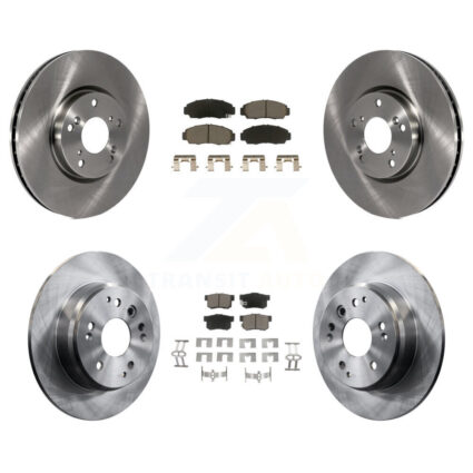 Front Rear Disc Brake Rotor Ceramic Pad Kit For 2004-2005 Acura TL Automatic transmission K8C-101366