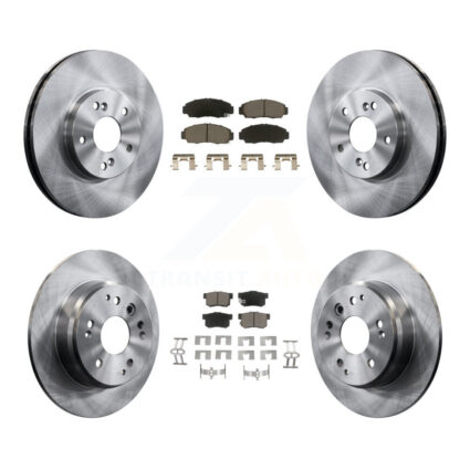 Front Rear Disc Brake Rotors And Ceramic Pads Kit For Acura TL K8C-101367