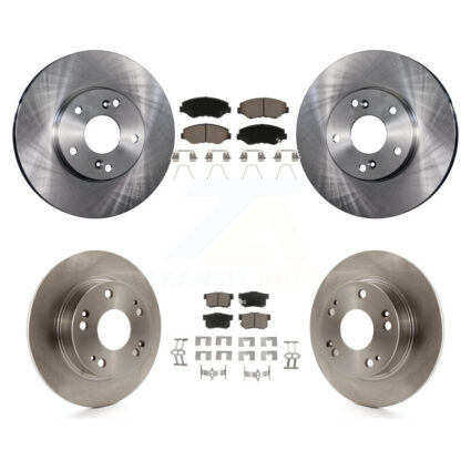 Front Rear Disc Brake Rotors And Ceramic Pads Kit For Honda Accord K8C-101371