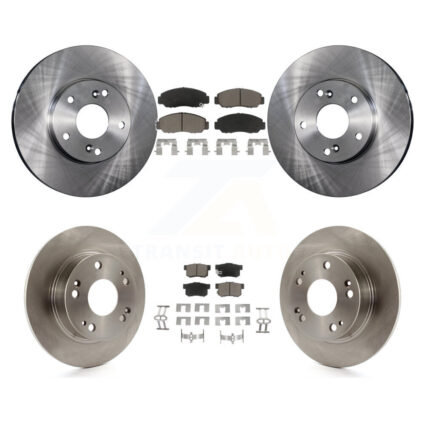 Front Rear Disc Brake Rotors And Ceramic Pads Kit For Honda Accord K8C-101372
