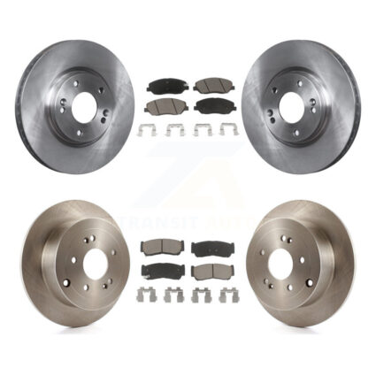 Front Rear Disc Brake Rotors And Ceramic Pads Kit For 2007-2009 Hyundai Santa Fe K8C-101378