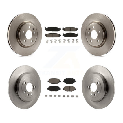 Front Rear Disc Brake Rotors And Ceramic Pads Kit For 2009-2010 Lincoln MKS K8C-101382