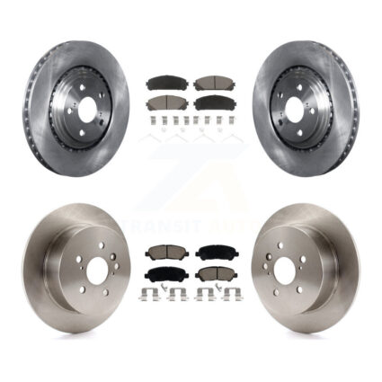 Front Rear Disc Brake Rotors And Ceramic Pads Kit For 2008-2013 Toyota Highlander K8C-101386