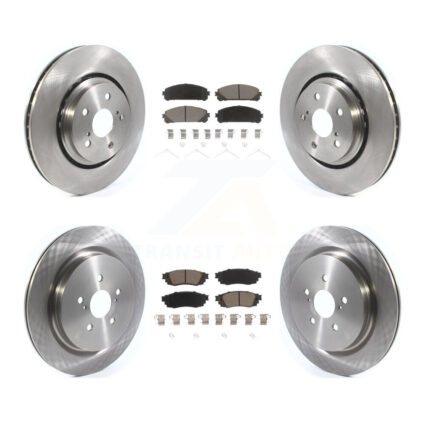 Front Rear Disc Brake Rotors And Ceramic Pads Kit For Lexus RX350 RX450h RX350L RX450hL K8C-101388