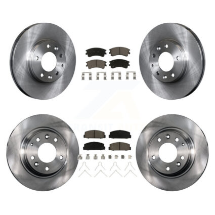 Front Rear Disc Brake Rotors And Ceramic Pads Kit For 2003-2005 Mazda 6 K8C-101392