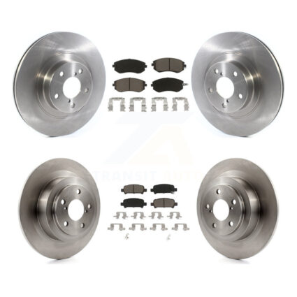 Front Rear Brake Rotors & Ceramic Pad Kit For Subaru Baja With 292mm Diameter Rotor K8C-101405