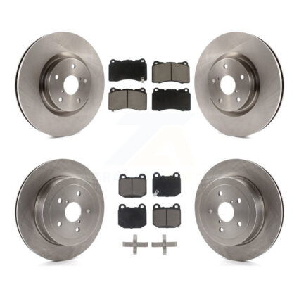 Front Rear Disc Brake Rotors And Ceramic Pads Kit For Subaru Impreza K8C-101409