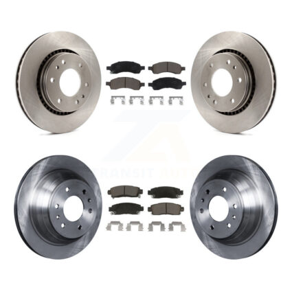 Front Rear Brake Rotors Ceramic Pad Kit For Chevrolet Trailblazer GMC Envoy Buick Rainier K8C-101417