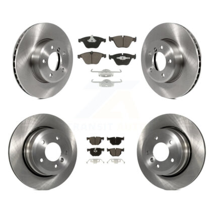 Front Rear Brake Rotor & Ceramic Pad Kit For BMW 530xi 528i xDrive 535i 535xi 528xi 525xi K8C-101420