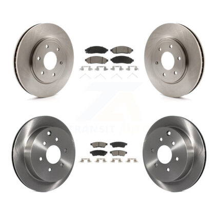 Front Rear Disc Brake Rotors And Ceramic Pads Kit For Nissan Frontier Suzuki Equator K8C-101445