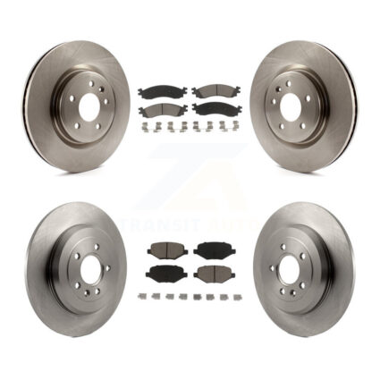 Front Rear Disc Brake Rotors And Ceramic Pads Kit For 2010-2012 Ford Taurus SHO K8C-101448