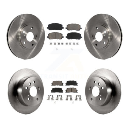 Front Rear Disc Brake Rotors And Ceramic Pads Kit For 2001-2003 Toyota Highlander FWD K8C-101450