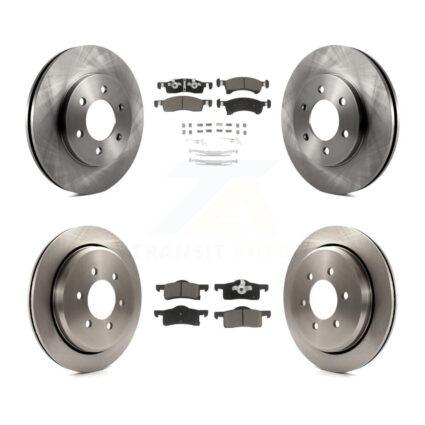 Front Rear Disc Brake Rotors And Ceramic Pads Kit For Ford Expedition Lincoln Navigator K8C-101451