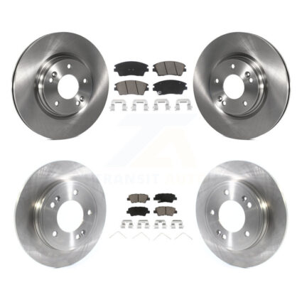 Front Rear Disc Brake Rotors And Ceramic Pads Kit For 2017-2020 Hyundai Elantra 1.6L K8C-101454