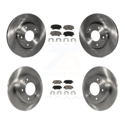 Front Rear Disc Brake Rotors And Ceramic Pads Kit For 2017-2020 Hyundai Elantra 2.0L K8C-101455