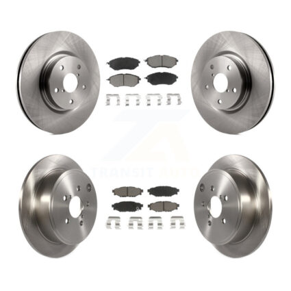 Front Rear Disc Brake Rotors And Ceramic Pads Kit For Subaru WRX K8C-101463