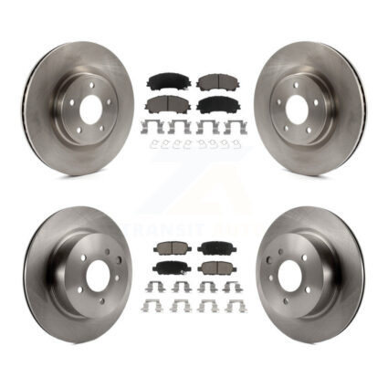 Front Rear Disc Brake Rotors And Ceramic Pads Kit For 2016-2017 INFINITI QX50 K8C-101470