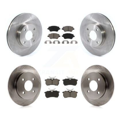 Front Rear Disc Brake Rotors And Ceramic Pads Kit For 2014-2019 Ford Fiesta ST K8C-101471