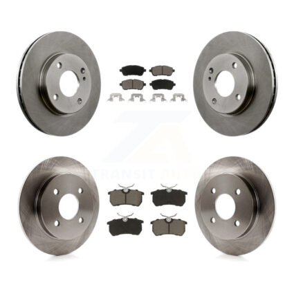Front Rear Disc Brake Rotors And Ceramic Pads Kit For Ford Fiesta K8C-101472