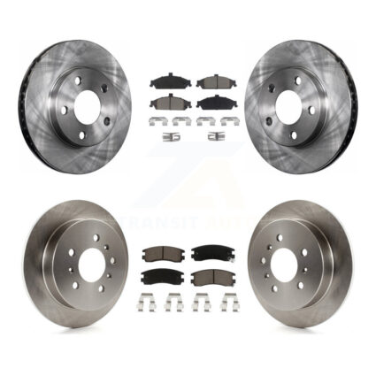 Front Rear Disc Brake Rotors And Ceramic Pads Kit For Pontiac Grand Am Oldsmobile Alero K8C-101473