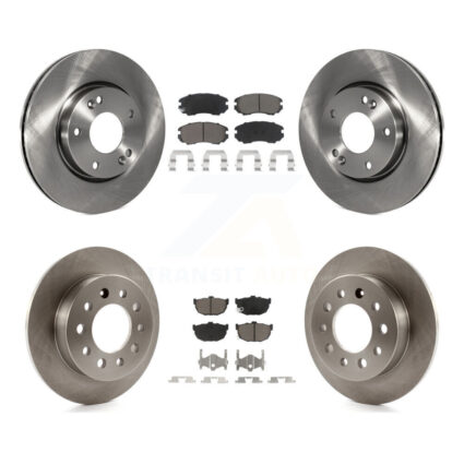 Front Rear Disc Brake Rotors And Ceramic Pads Kit For Hyundai Tiburon K8C-101476