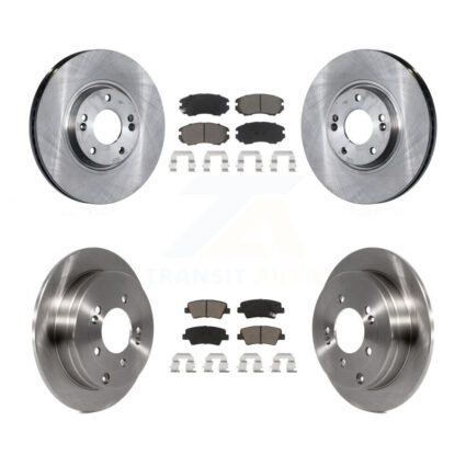Front Rear Disc Brake Rotors And Ceramic Pads Kit For Kia Amanti Hyundai Azera K8C-101477