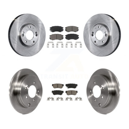 Front Rear Disc Brake Rotors And Ceramic Pads Kit For 2006-2009 Hyundai Azera K8C-101481